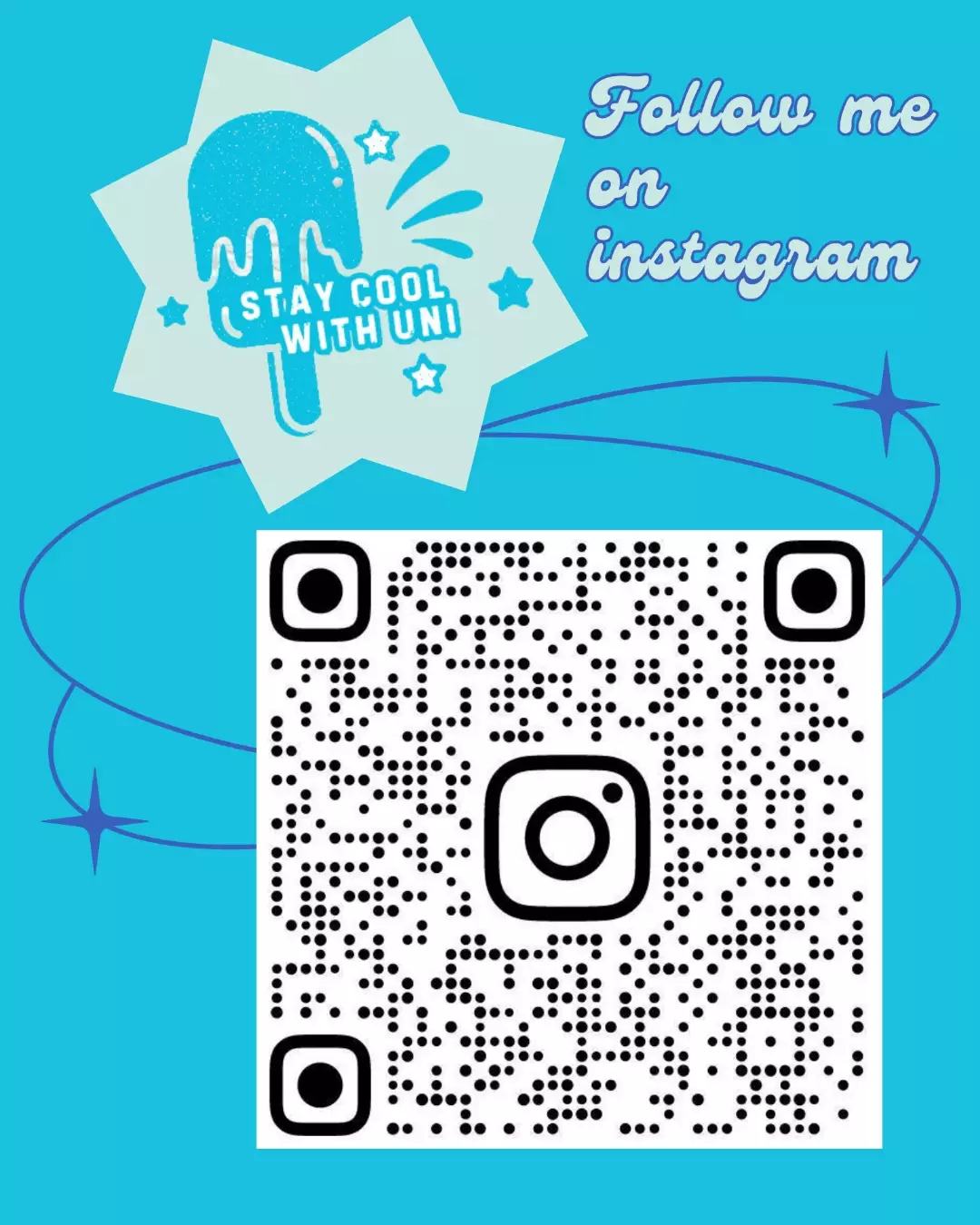 Instagram QR code @staycoolwithuni